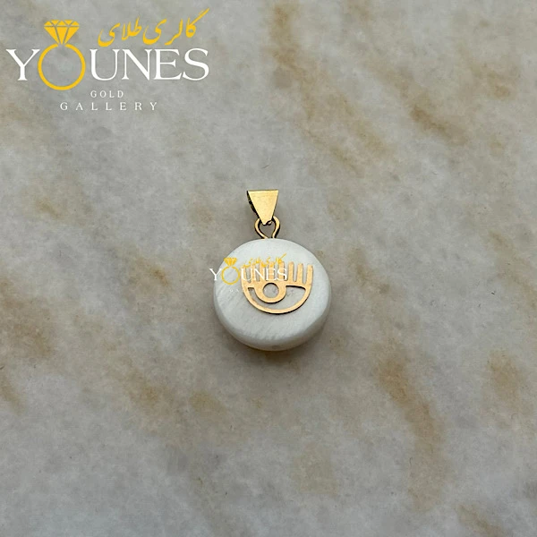 آویز طلا صدفی کیارا 1.5cm